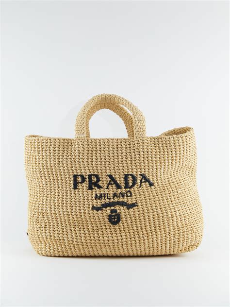 prada milano raffia bag|Prada large raffia tote.